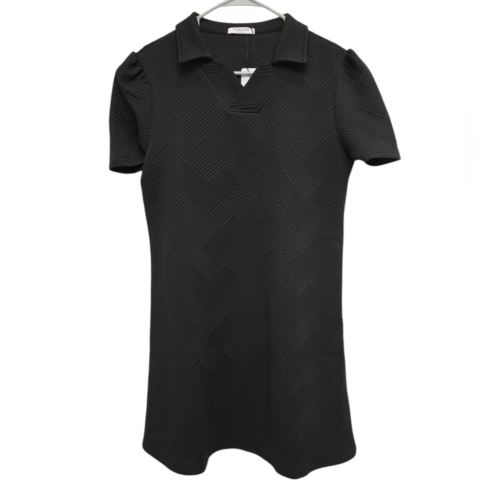 Double Take Textured Black Dress, Size S/M, NWT